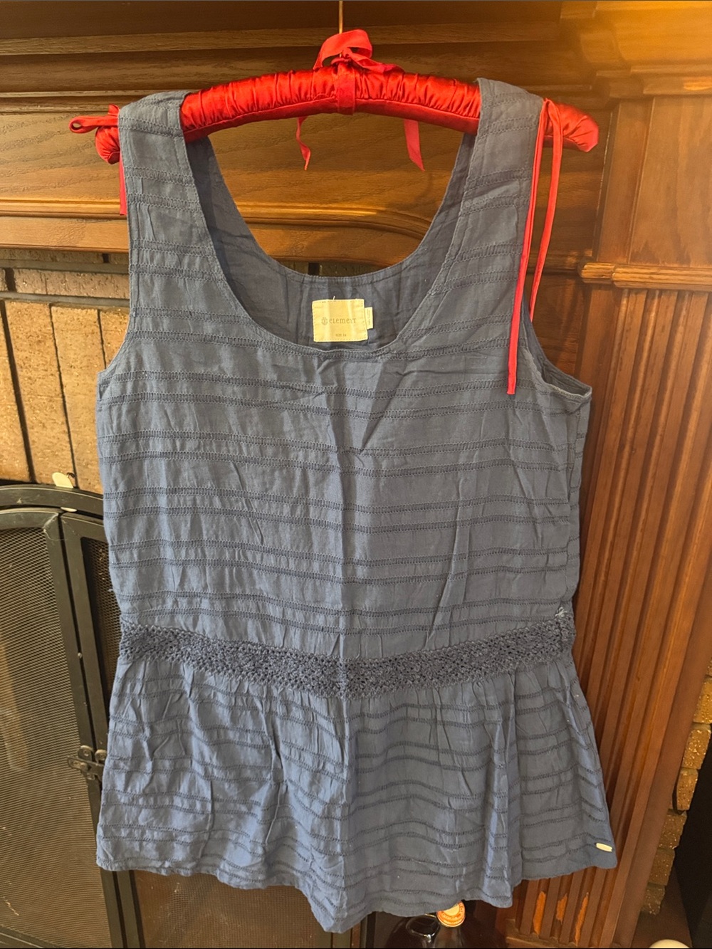 Element Navy Blue Sleeveless Midi Dress